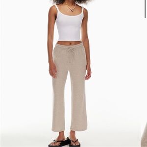 Aritzia Wilfred Free Free Lounge Sweatpants in Heather Bone Tan Size XS